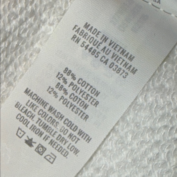 Aerie Collared Oversized Crewneck White V-Neck Sweater - Picture 10 of 10